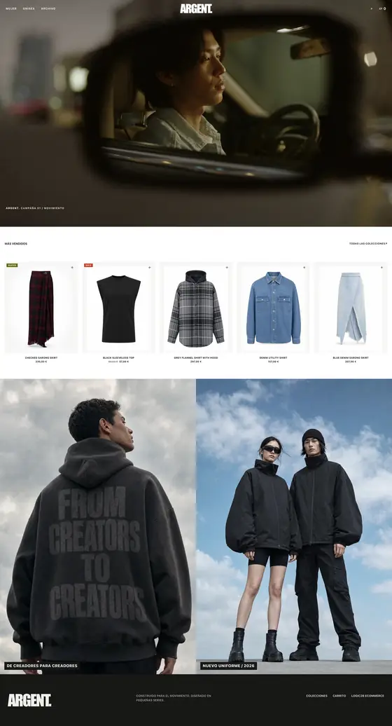 Tienda ARGENT. — tema ARGENT.