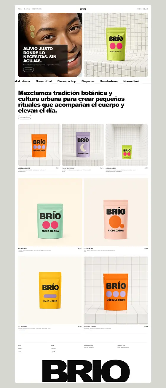Tienda BRÍO — tema BRÍO