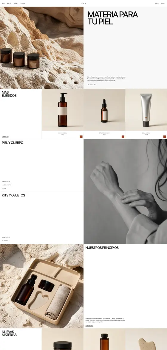 Tienda LÍTICA — tema LÍTICA