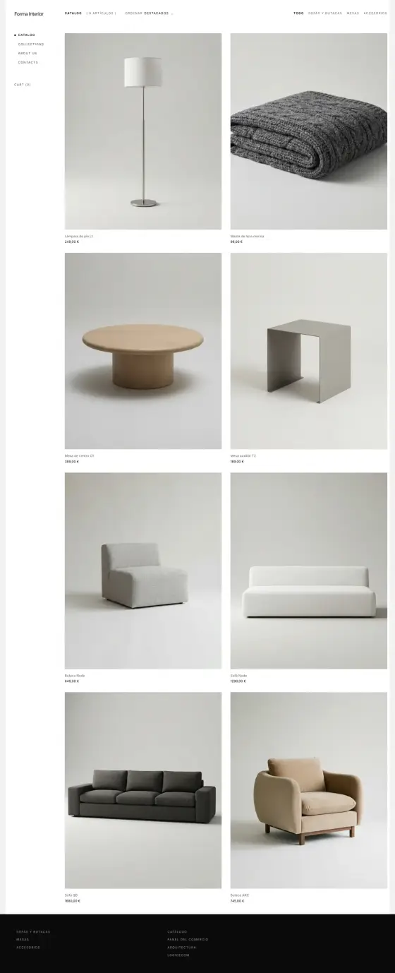 Tienda Forma Interior — tema Minimal