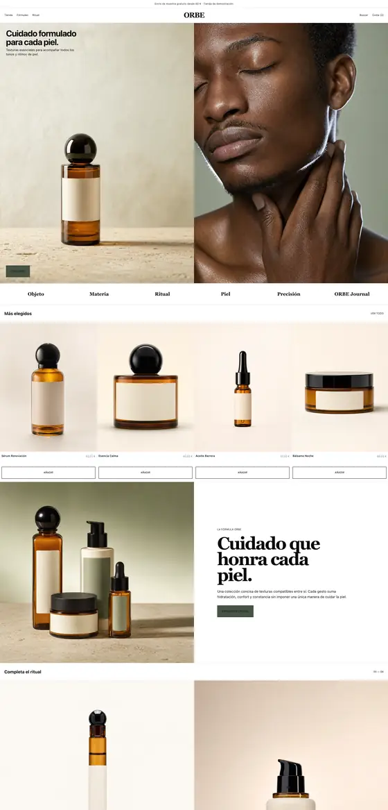 Tienda ORBE — tema ORBE