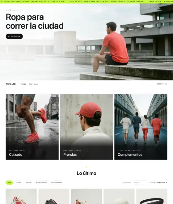 Tienda ASFALTO — tema Street