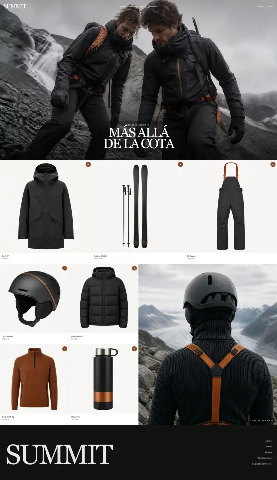Tienda SUMMIT — tema SUMMIT